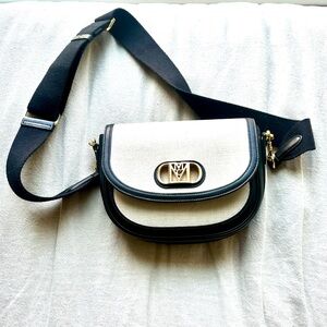 MCM Black and Cream Crossbody Bag